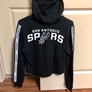 San Antonio Spurs crop top hoodie!